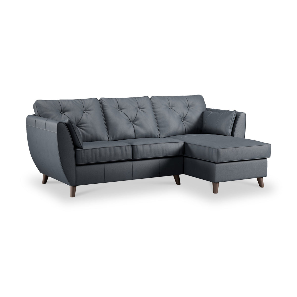 Edison Leather Chaise Sofa