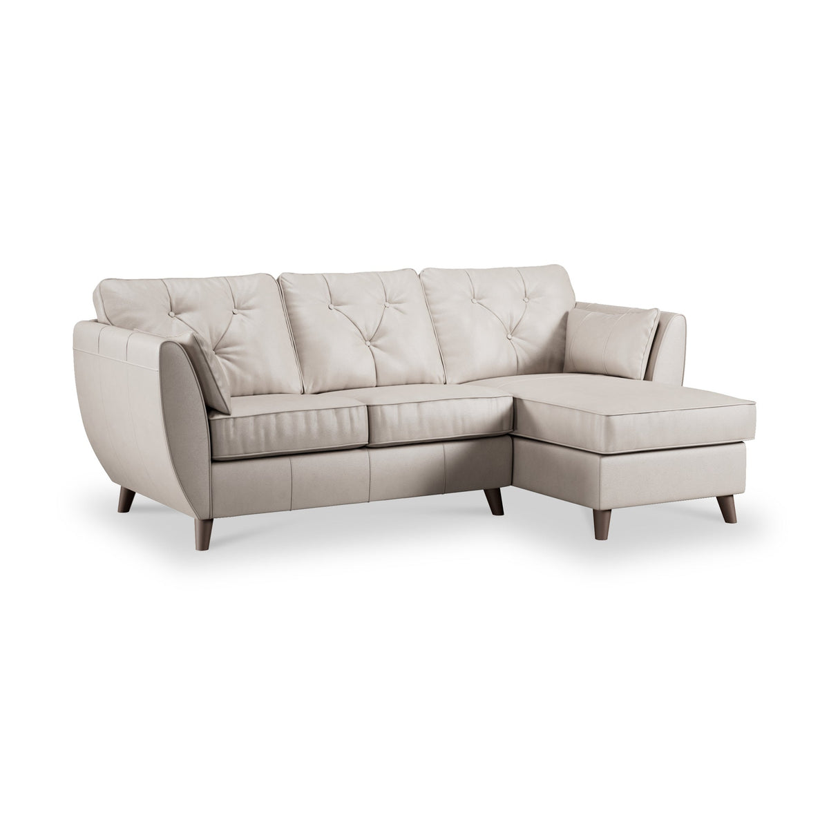 Edison Leather Chaise Sofa