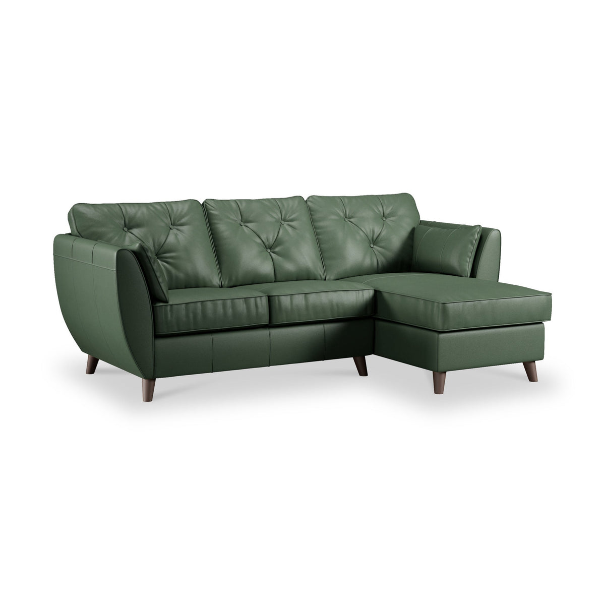Edison Leather Chaise Sofa