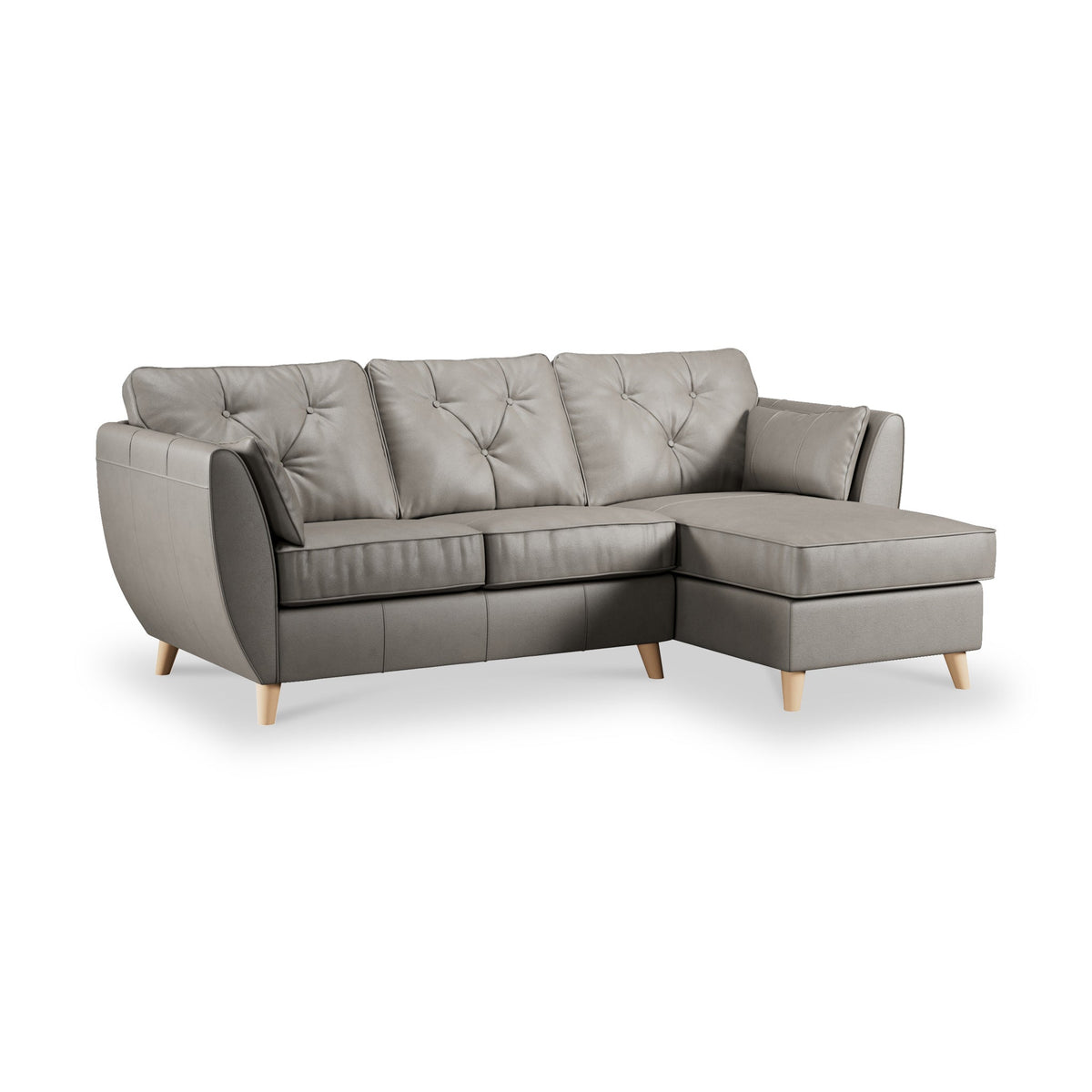 Edison Leather Chaise Sofa