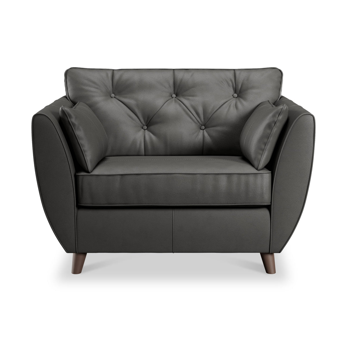 Edison Leather Snuggler Chair