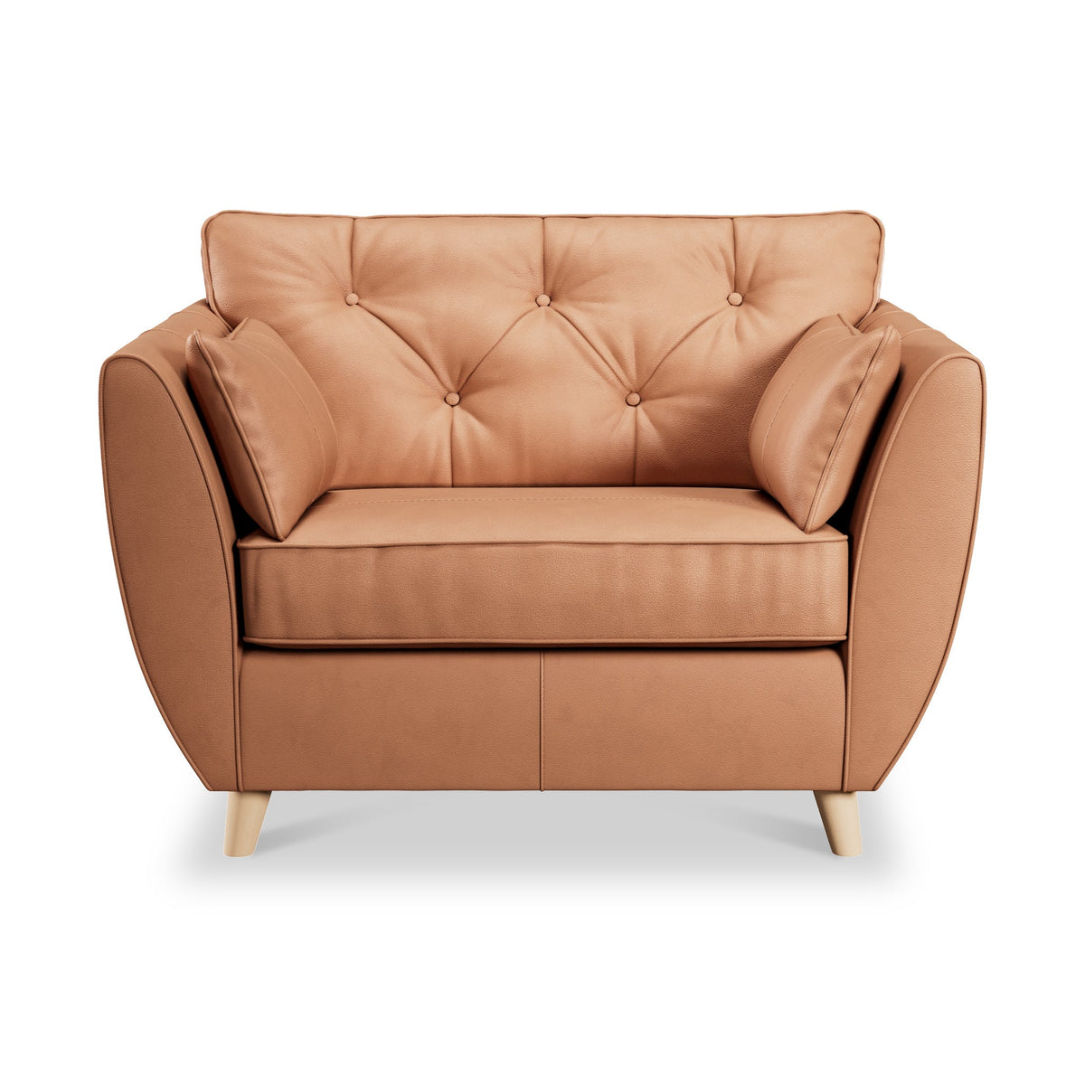 Edison Leather Snuggler Chair