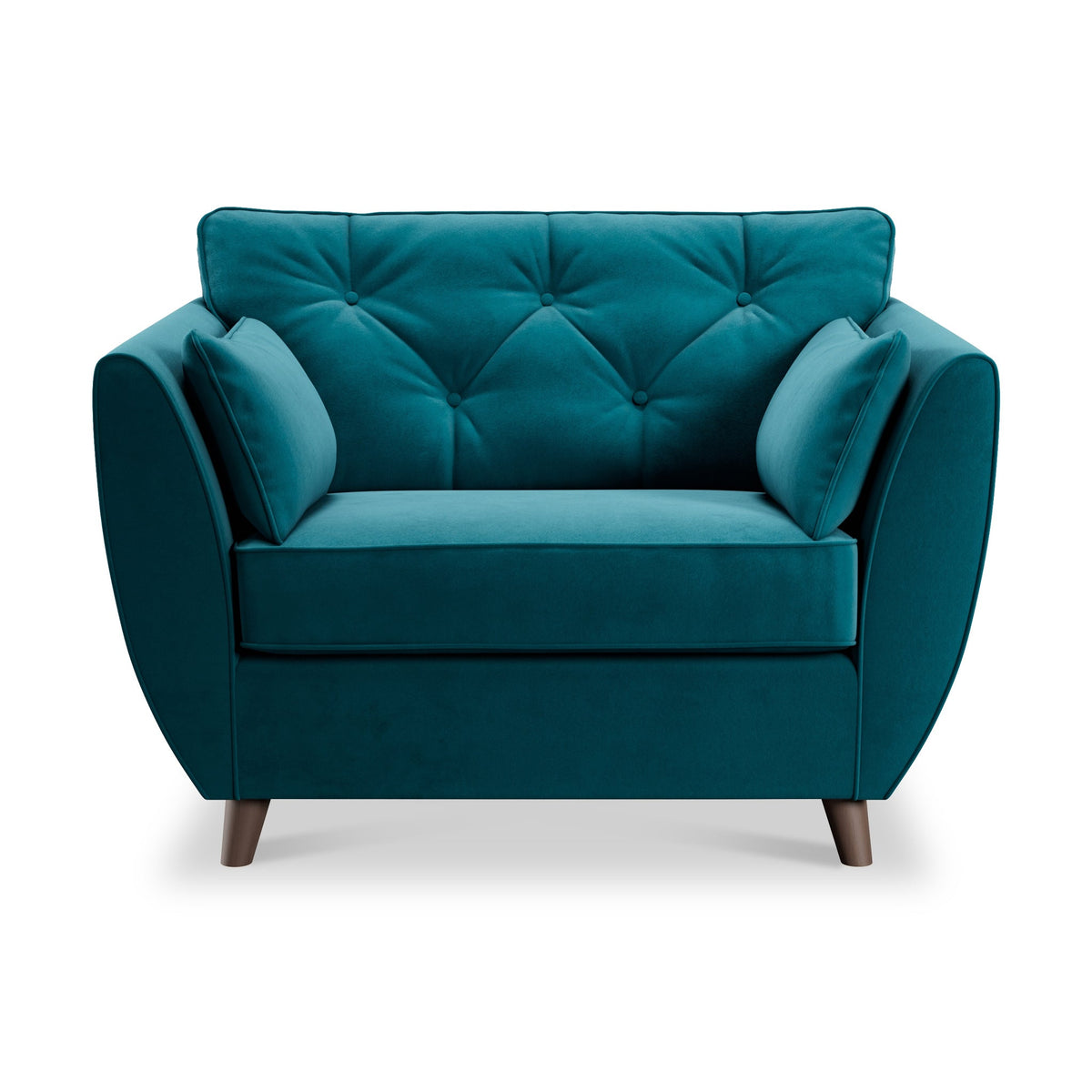 Edison Velvet Snuggler Chair