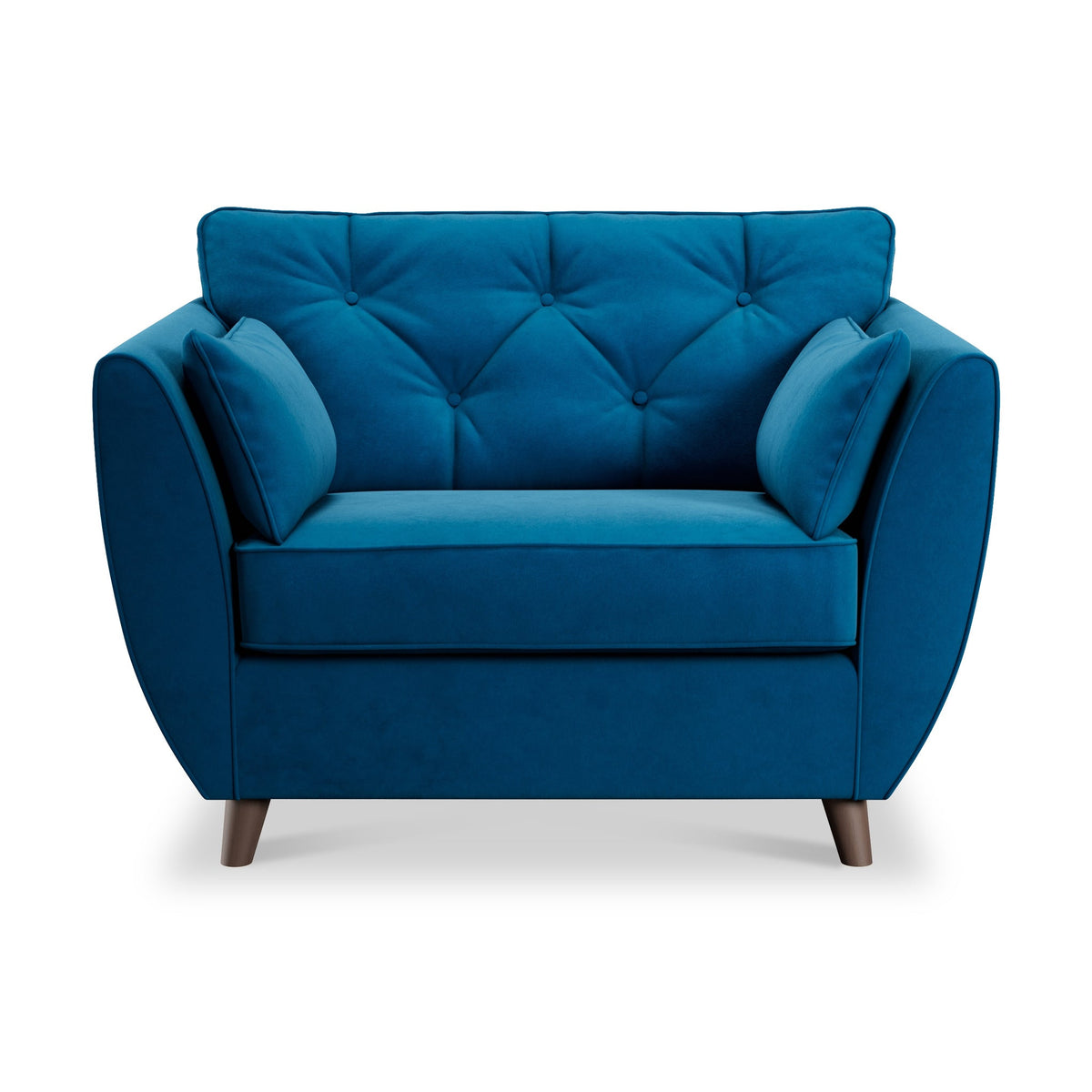 Edison Velvet Snuggler Chair