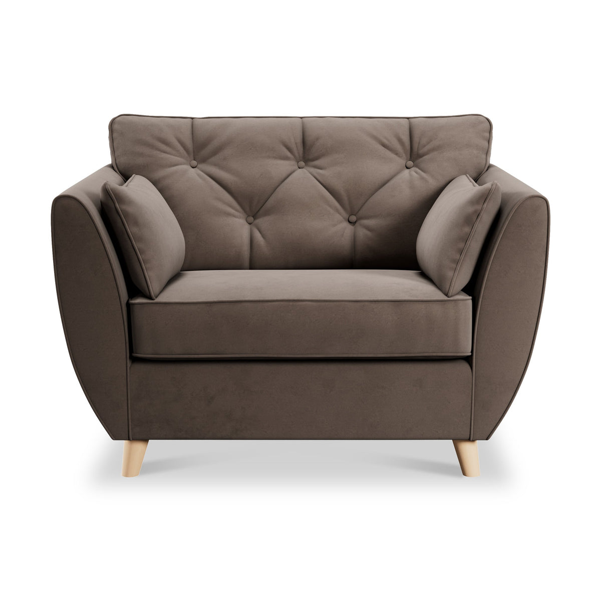 Edison Velvet Snuggler Chair