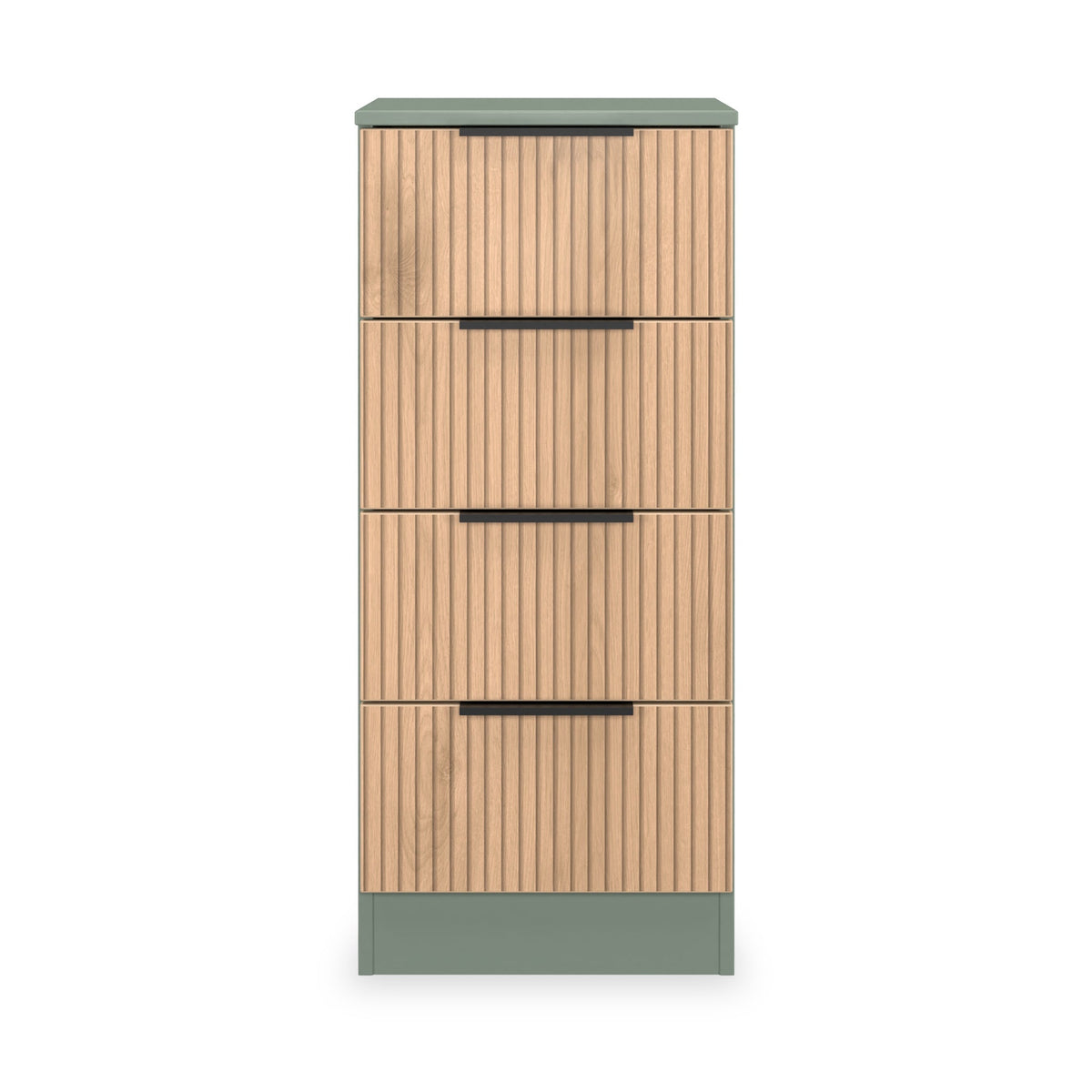 Jago Slatted Effect 4 Drawer Bedside Table