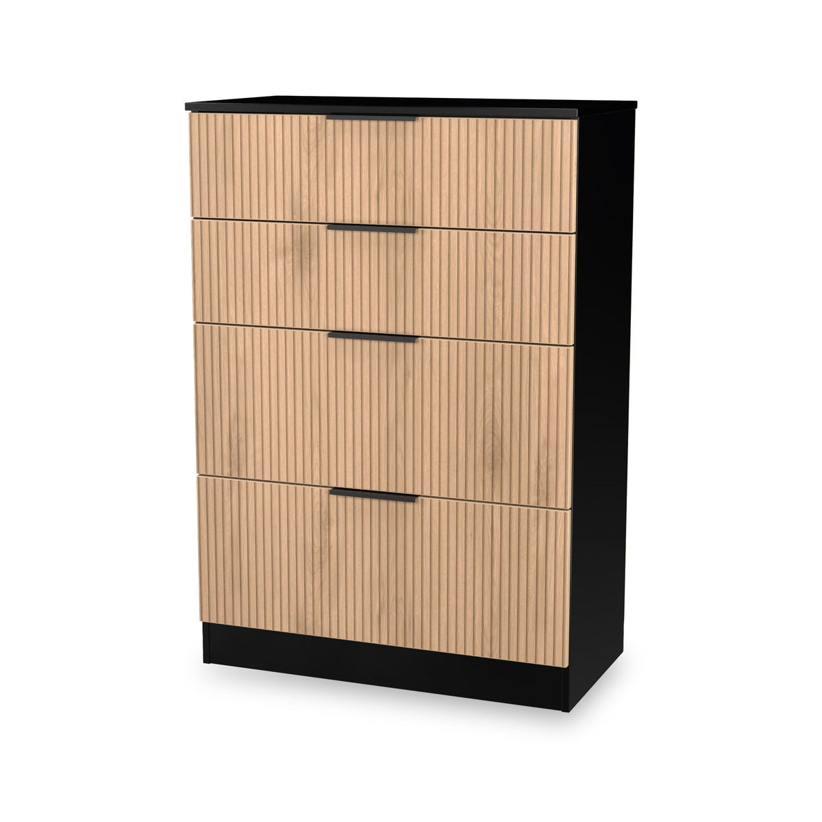 Jago Slatted Effect 4 Drawer Deep Chest