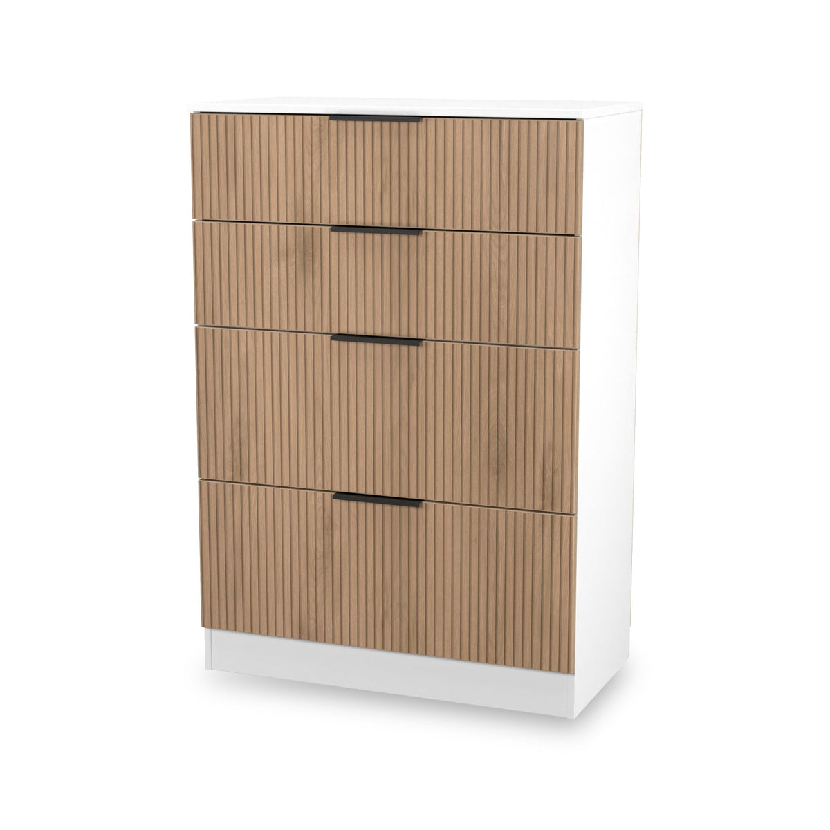 Jago Slatted Effect 4 Drawer Deep Chest