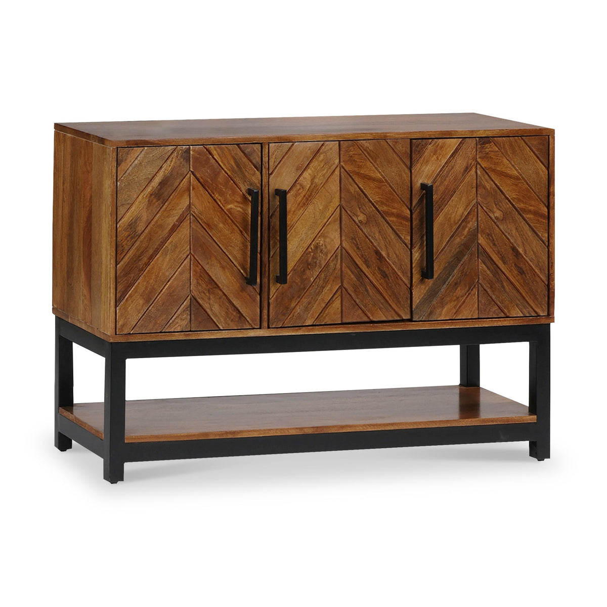 Loric Parquet Mango Wood Console Table