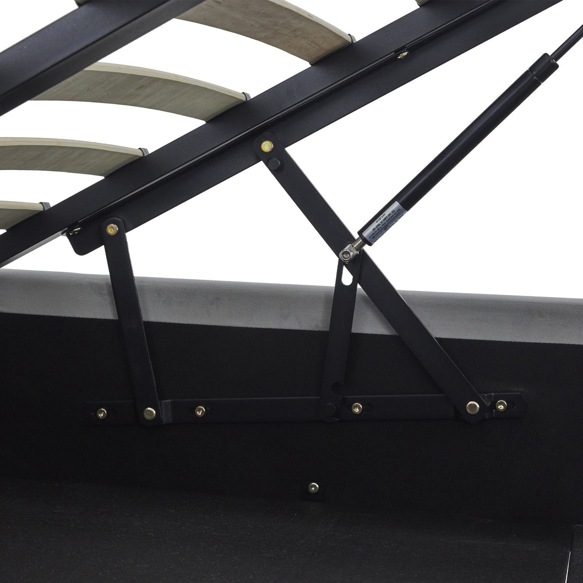 Kia Velvet Ottoman Storage Bed Frame