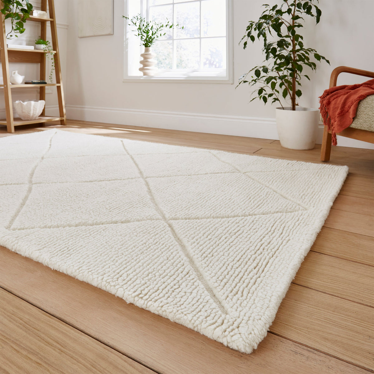 Emerson Diamond Wool Rug
