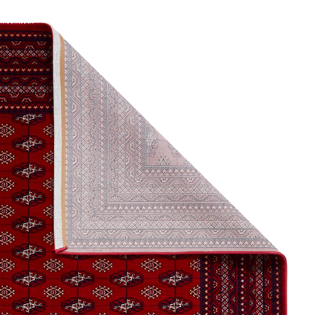 Belvett Traditional Diamond Pattern Rug
