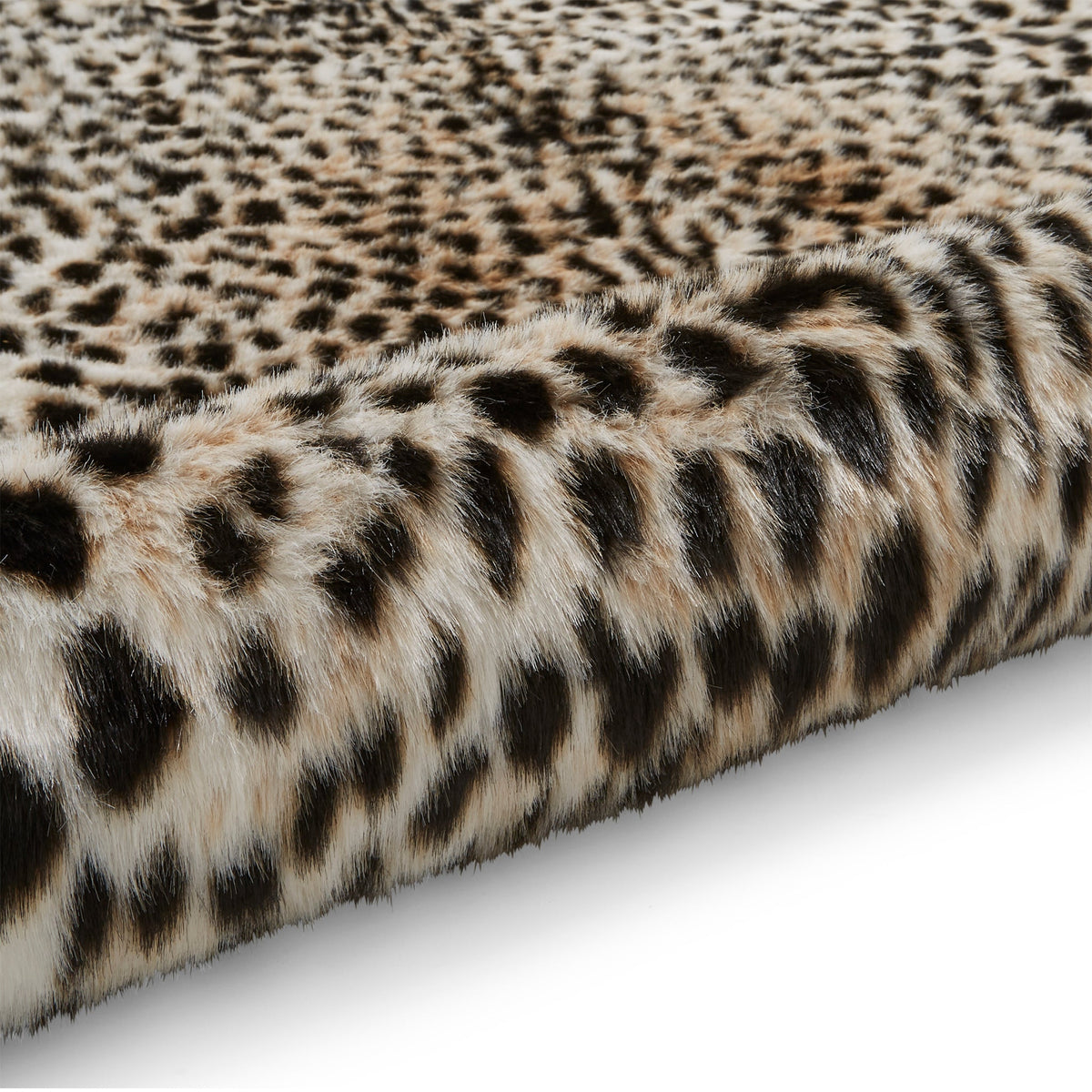 Faux Fur Cheetah Print Rug