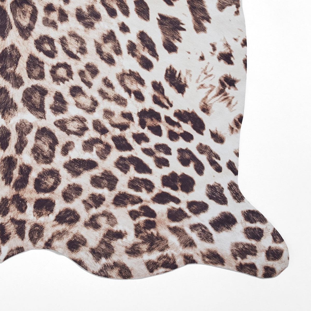 Dakar Faux Fur Leopard Print Rug