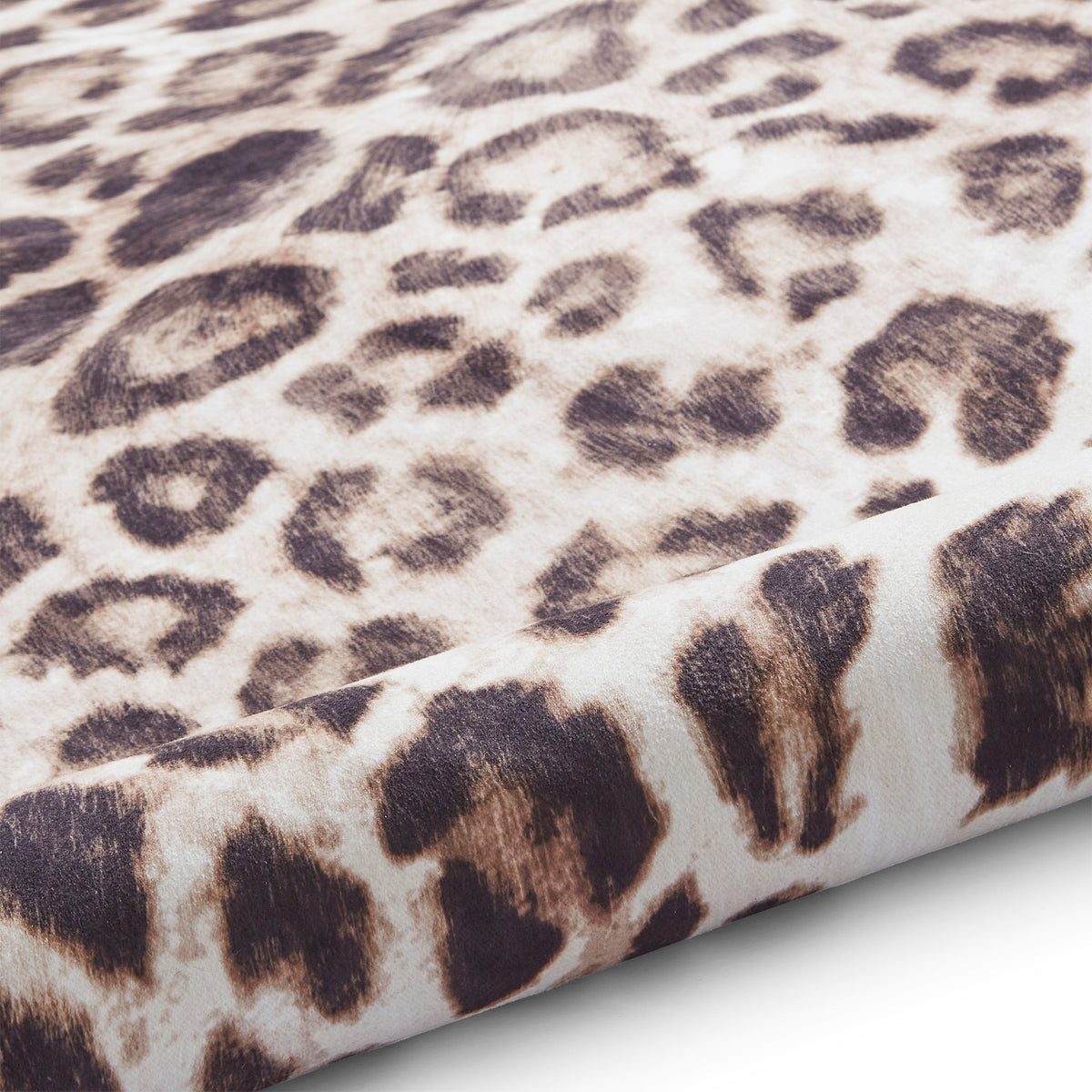 Dakar Faux Fur Leopard Print Rug