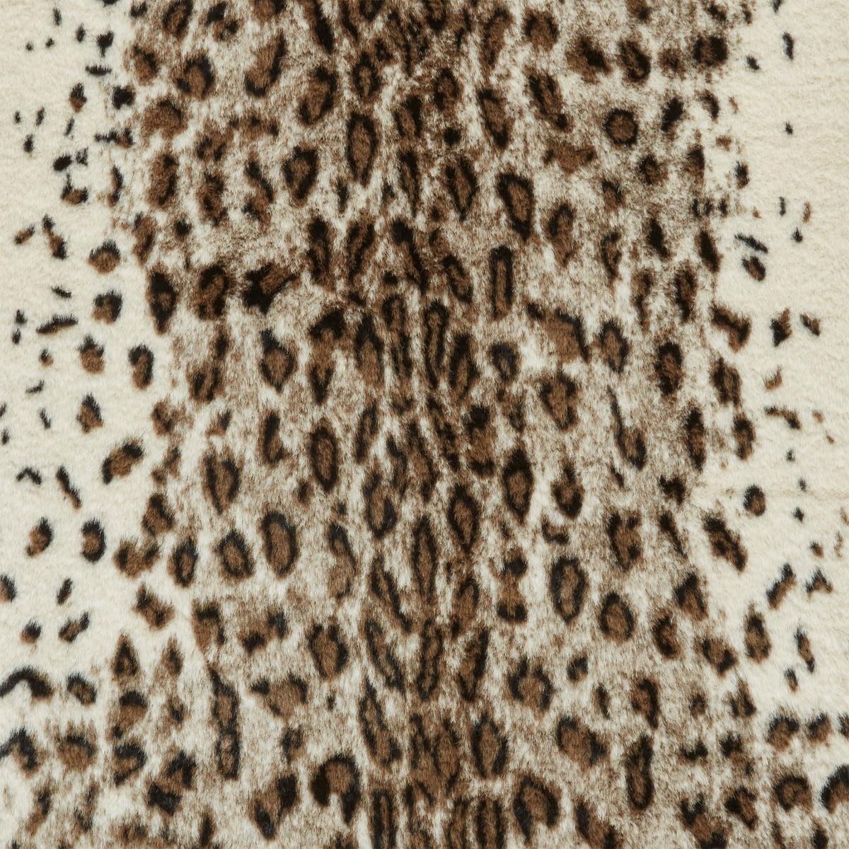 Kadune Faux Fur Leopard Print Rug