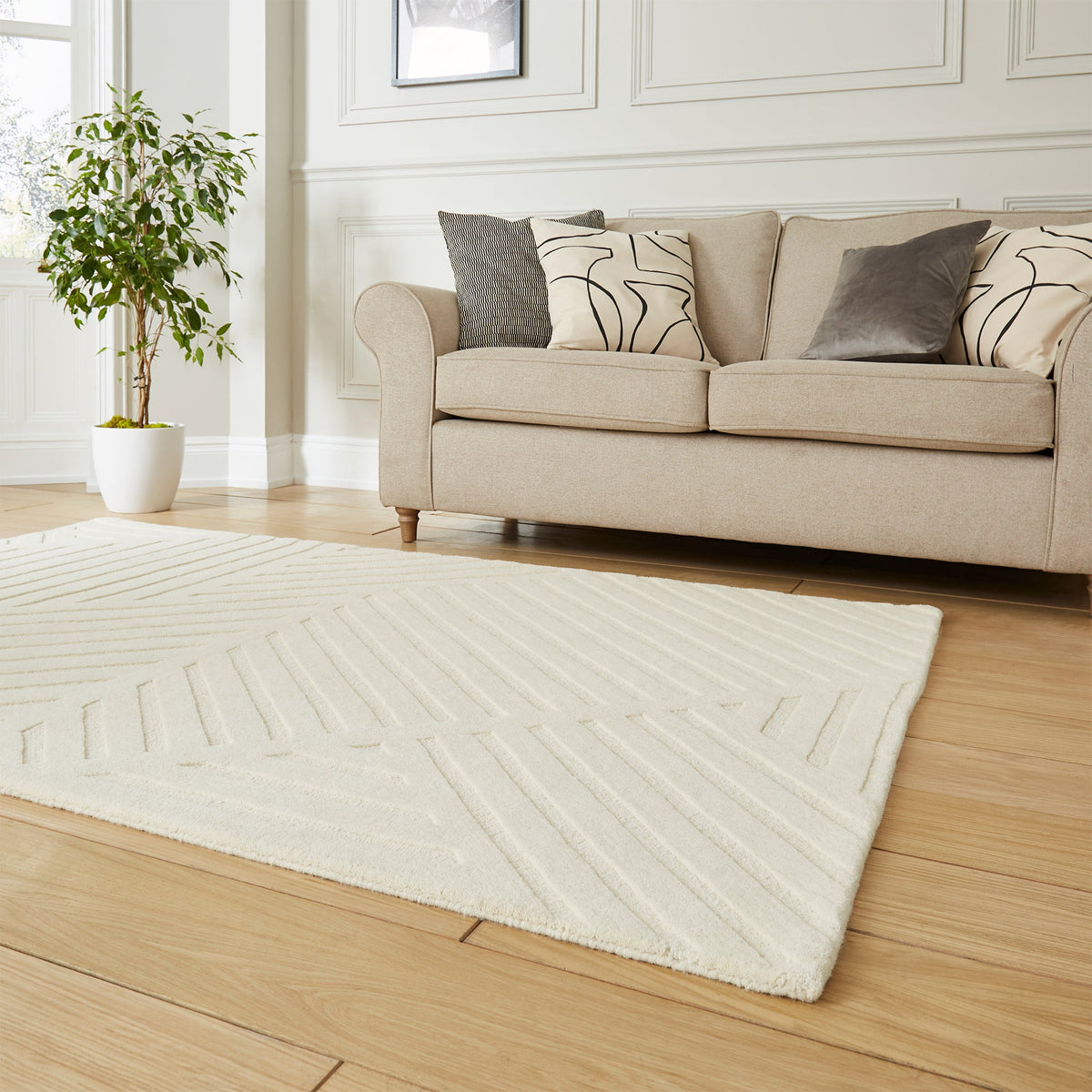 Sedra Diagonal Imprinted Rug