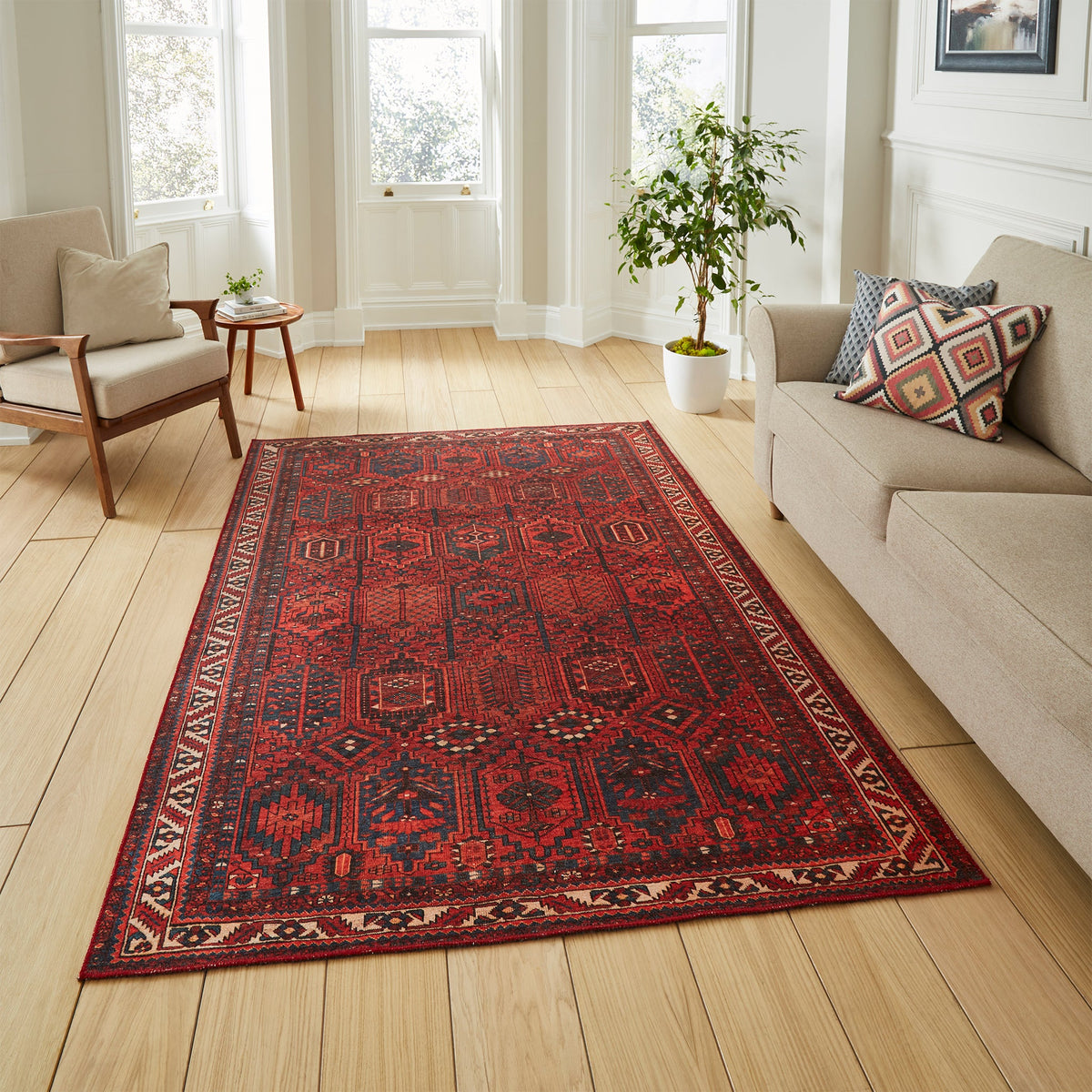 Birchall Washable Aztec Design Rug
