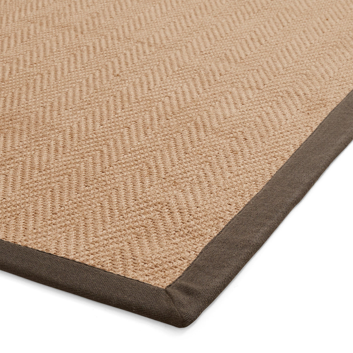 Ford Herringbone Jute Border Rug
