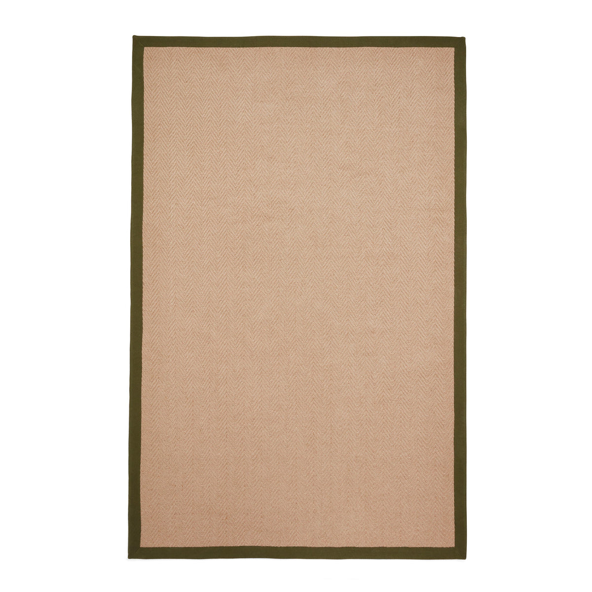 Ford Herringbone Jute Border Rug