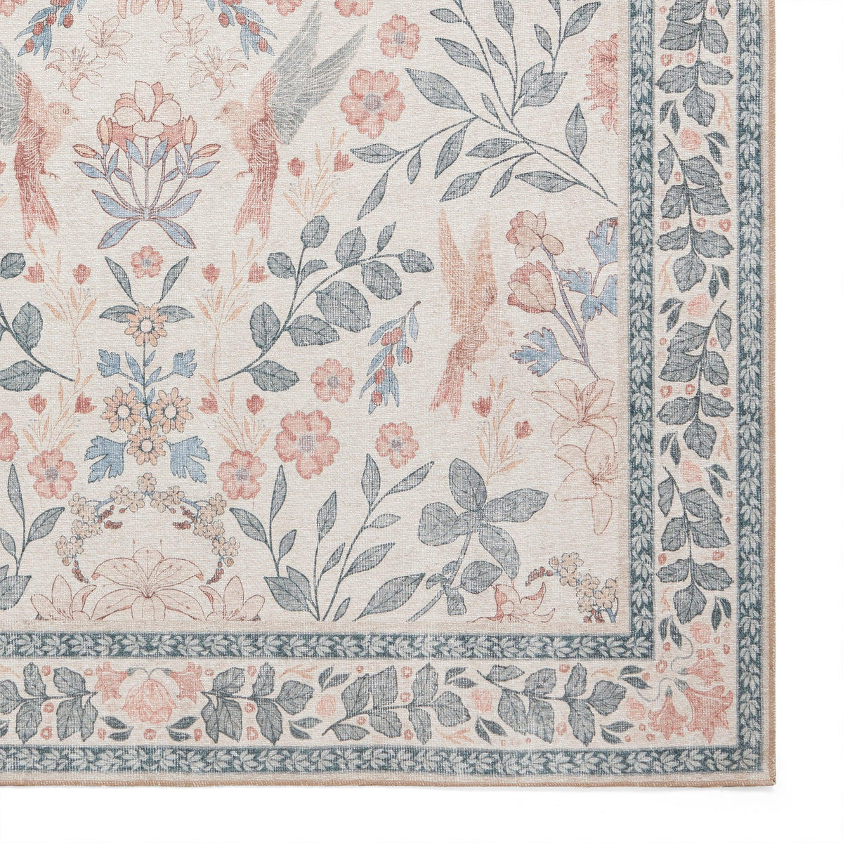 Rosa Classic Floral Print Rug