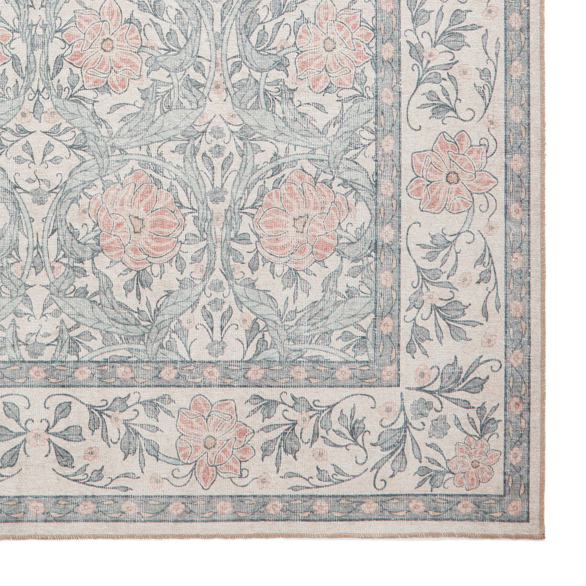 Aubrie Classic Floral Print Rug