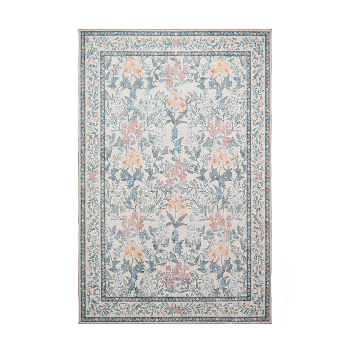 Mila Classic Floral Print Rug