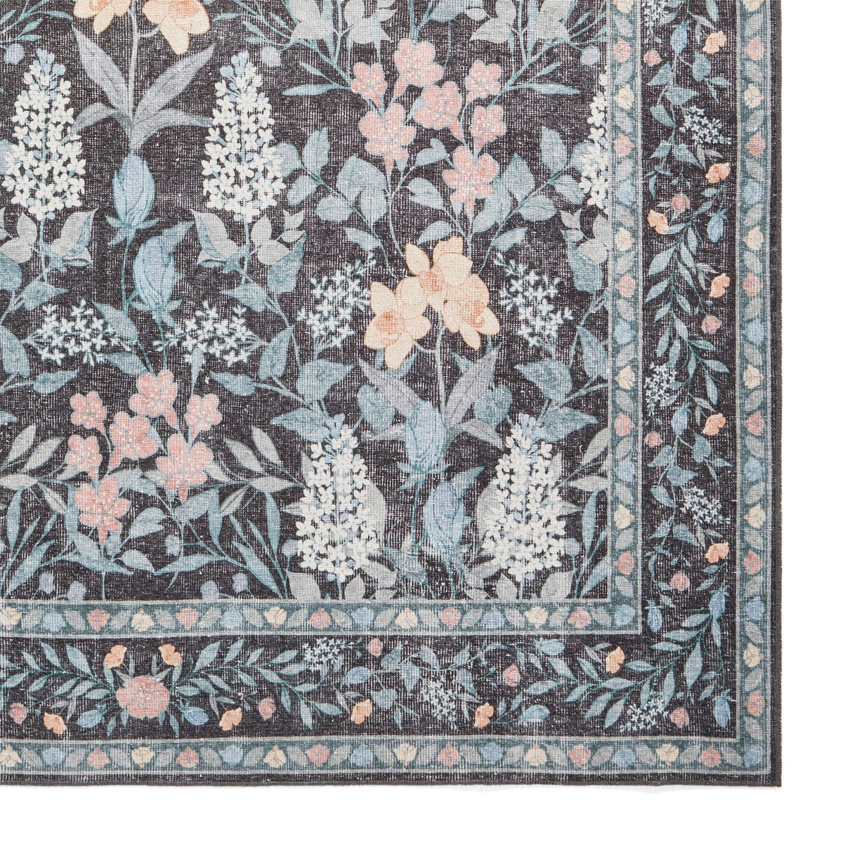 Mila Classic Floral Print Rug