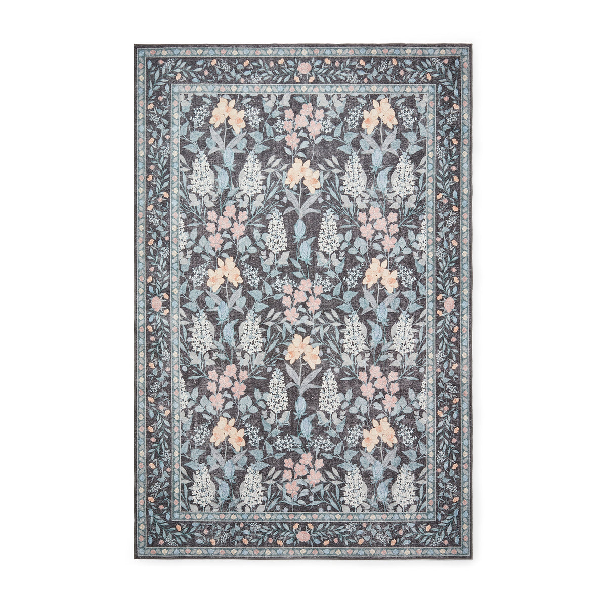 Mila Classic Floral Print Rug
