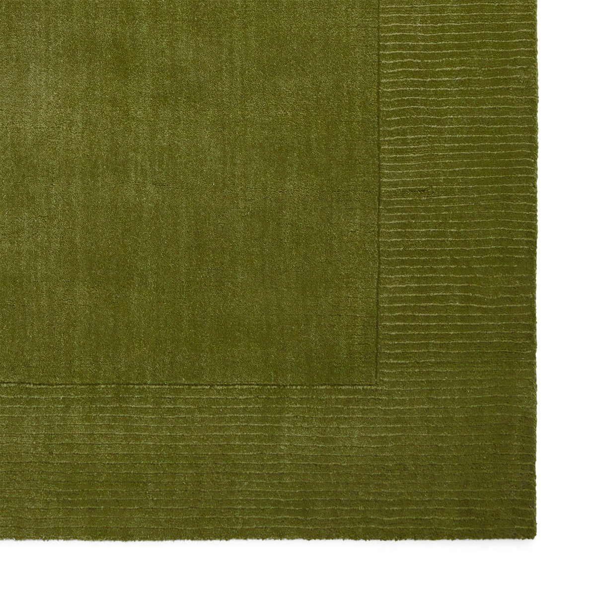 Lauder Plain Wool Border Rug