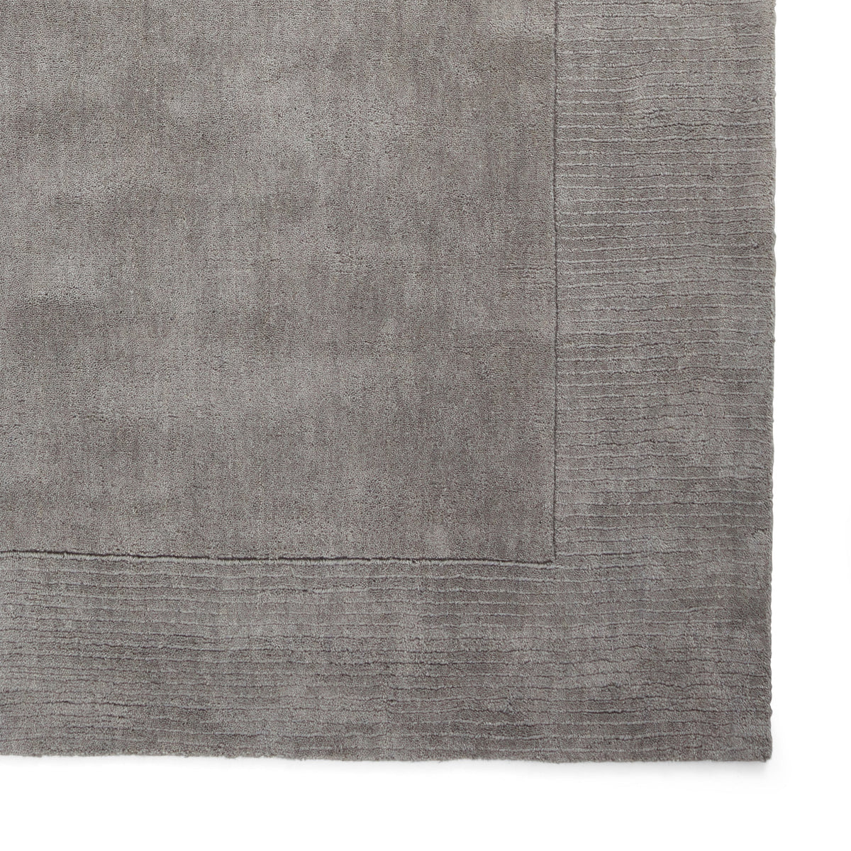 Lauder Plain Wool Border Rug