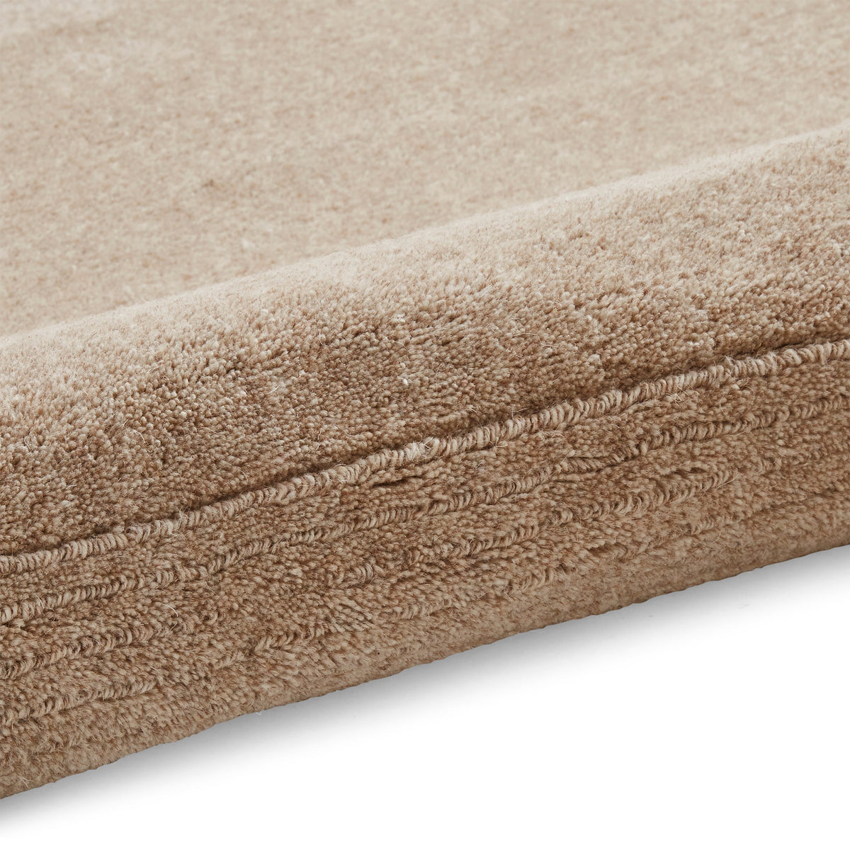 Lauder Plain Wool Border Rug