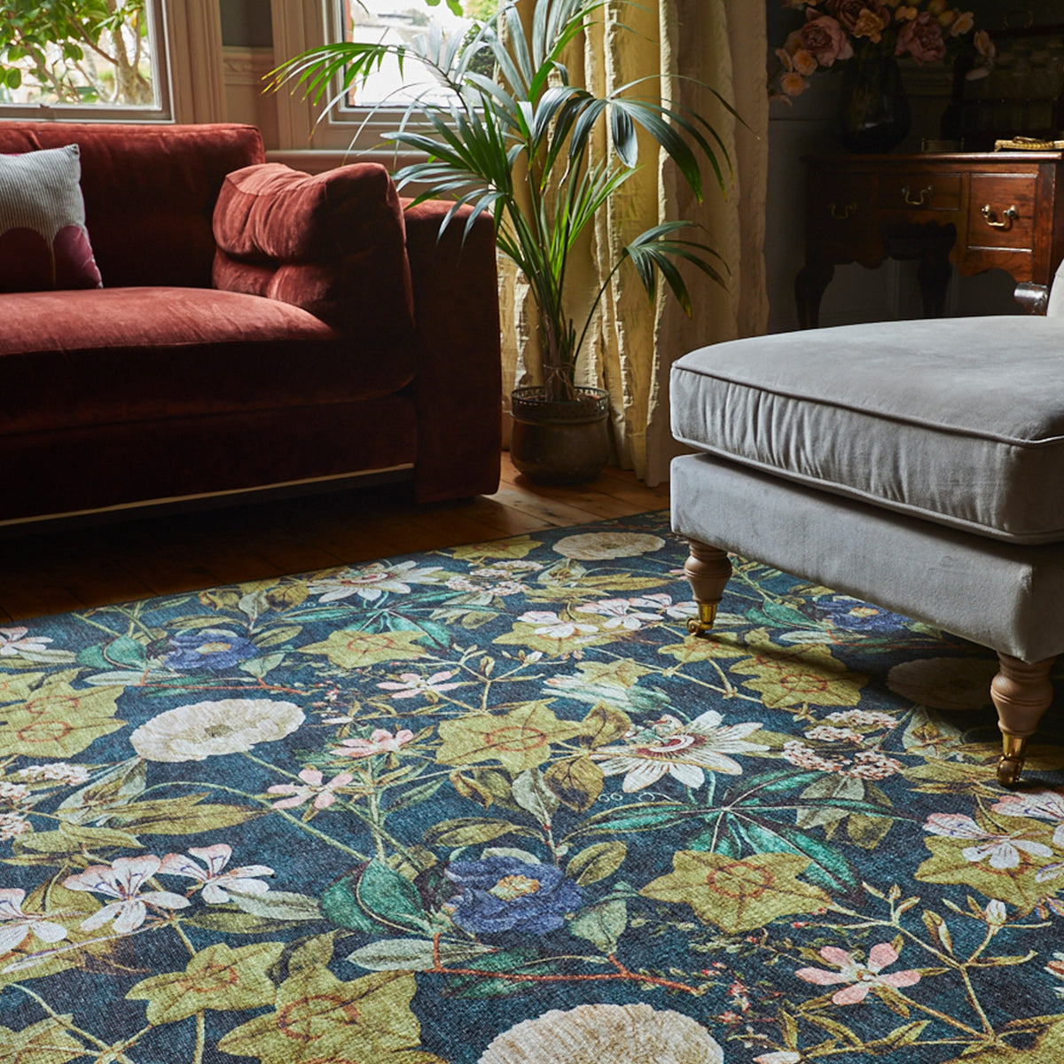 Clarke & Clarke Passiflora Washable Rug