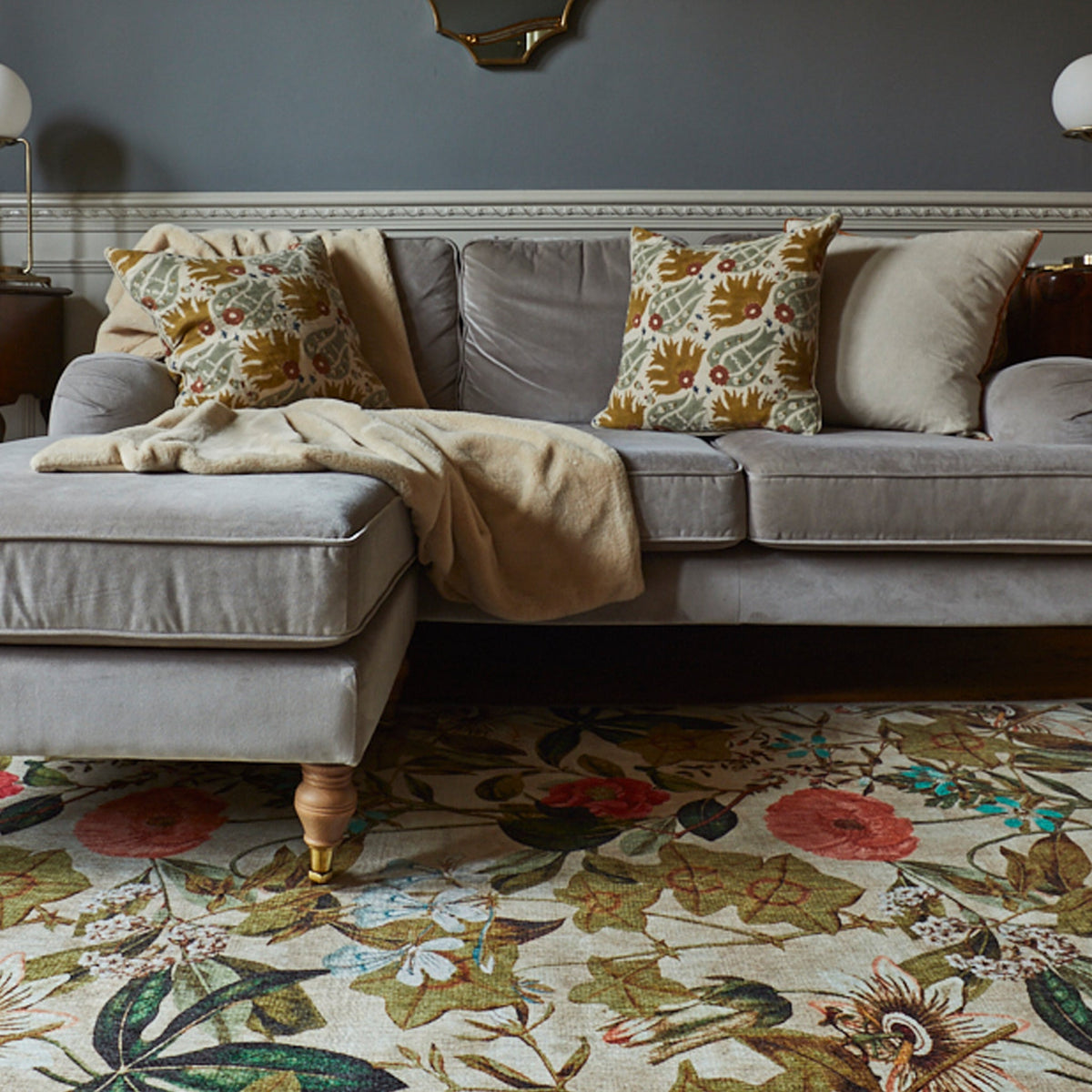 Clarke & Clarke Passiflora Washable Rug