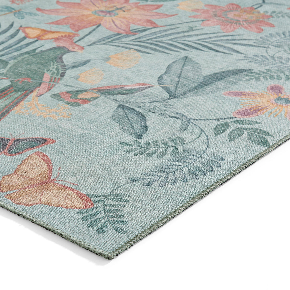 Amaya Tropical Birds Washable Rug