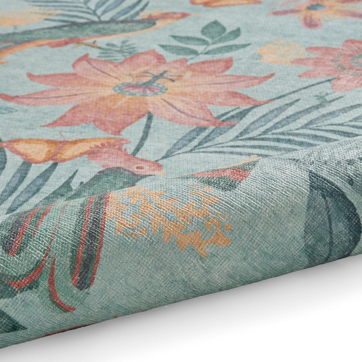 Amaya Tropical Birds Washable Rug