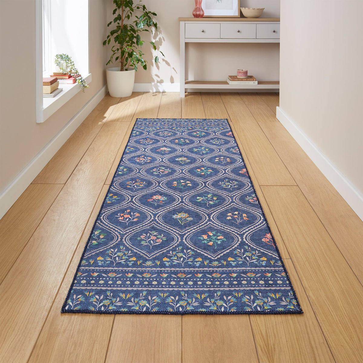 Cameo Floral Washable Rug