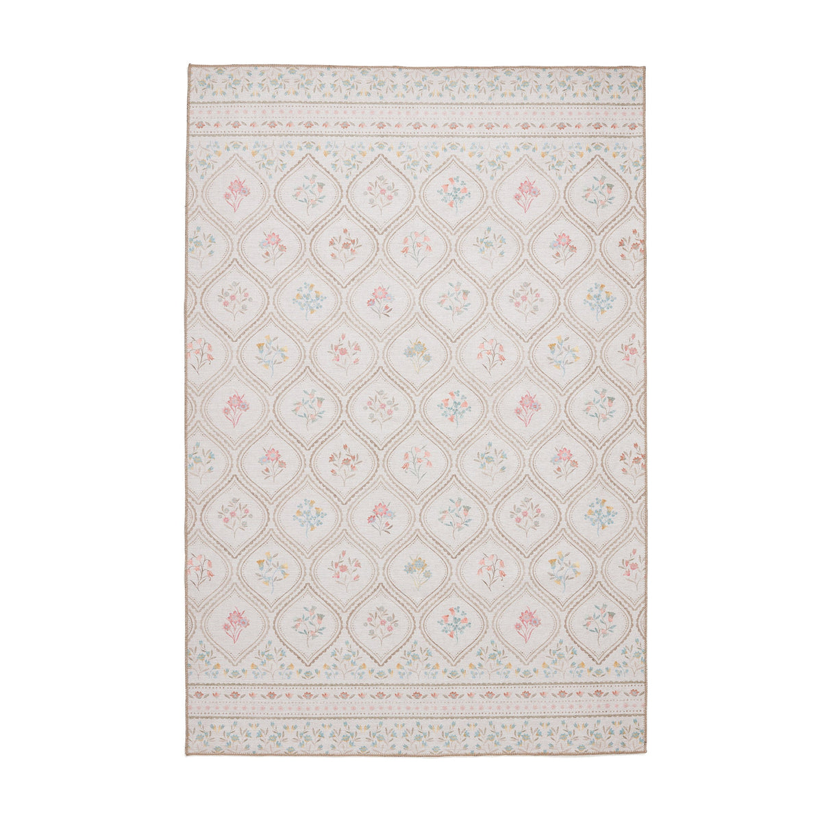 Cameo Floral Washable Rug
