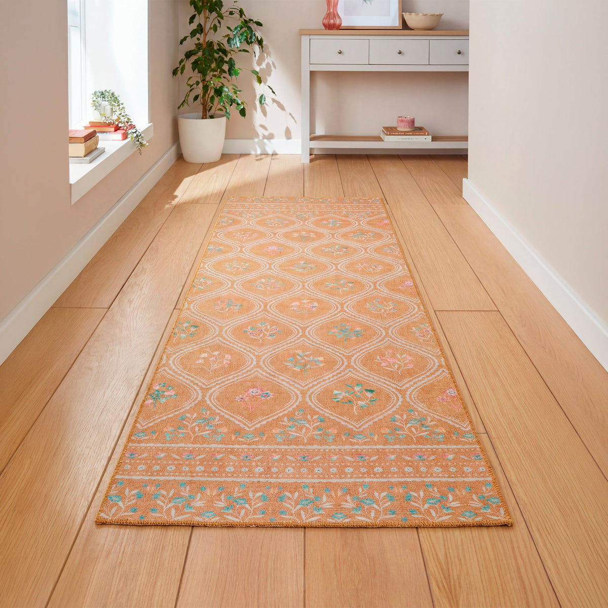 Cameo Floral Washable Rug