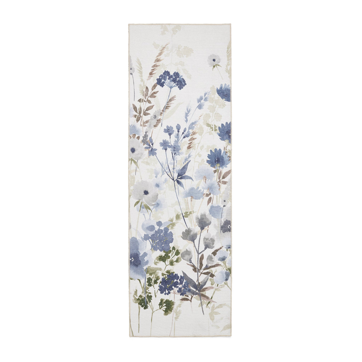 Country Floral Washable Rug