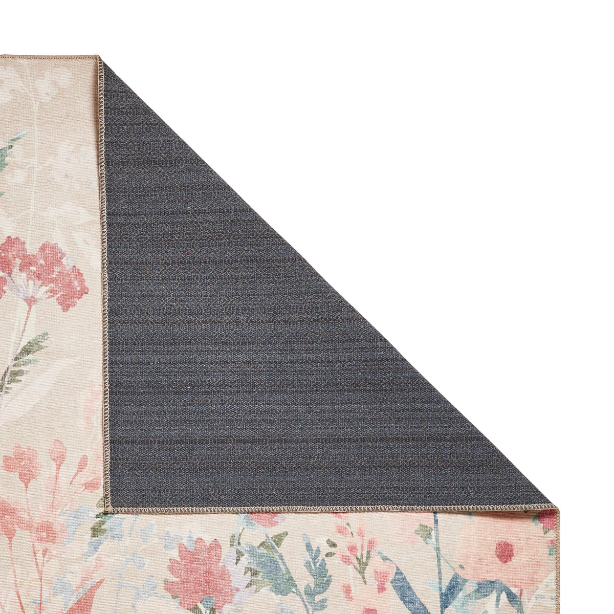 Country Floral Washable Rug