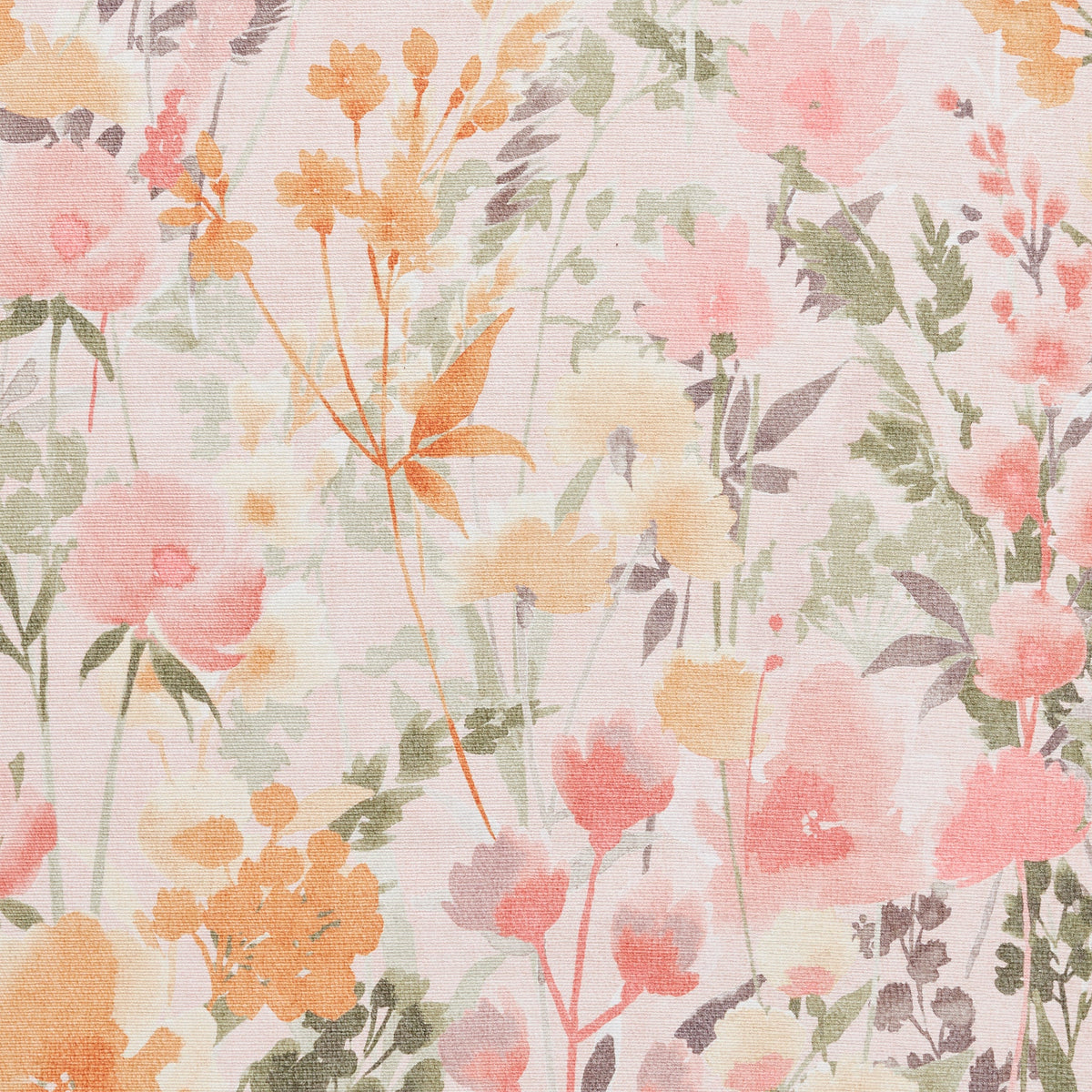 Country Floral Washable Rug