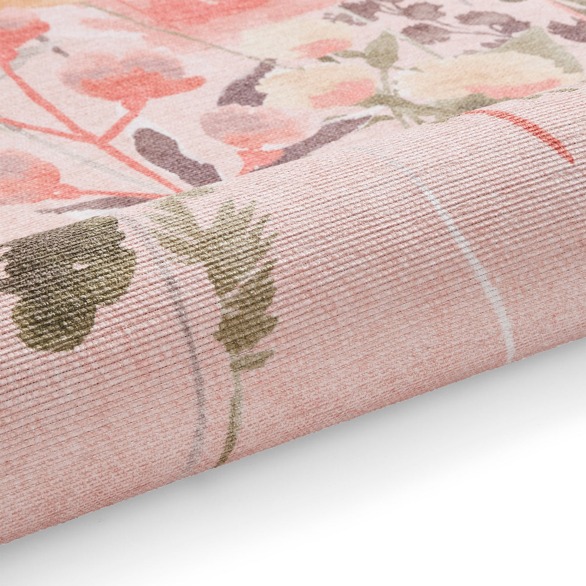 Country Floral Washable Rug