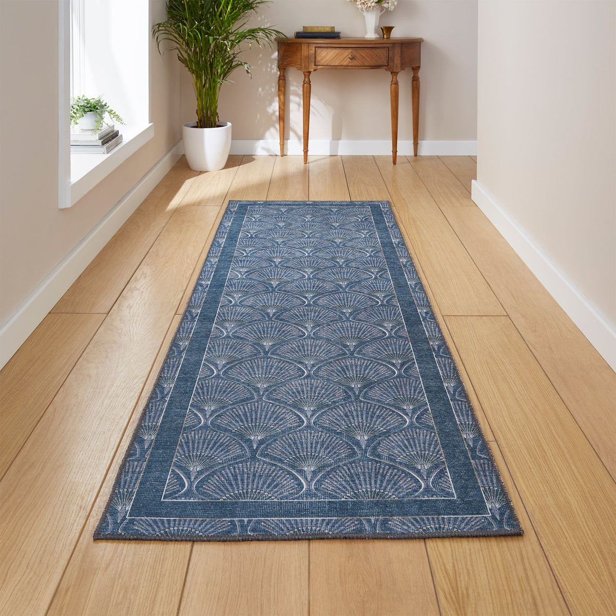 Deco Peacock Washable Rug