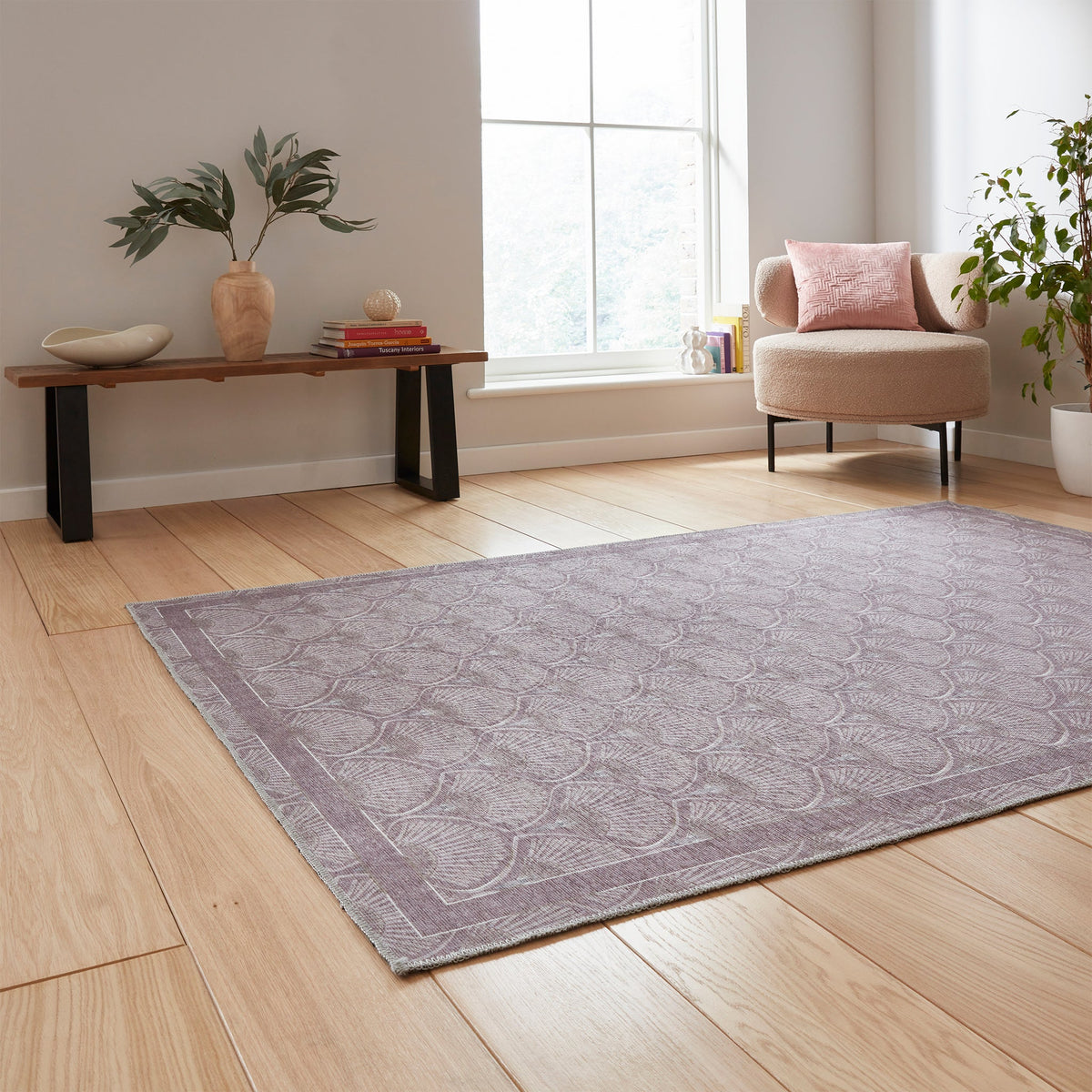 Deco Peacock Washable Rug