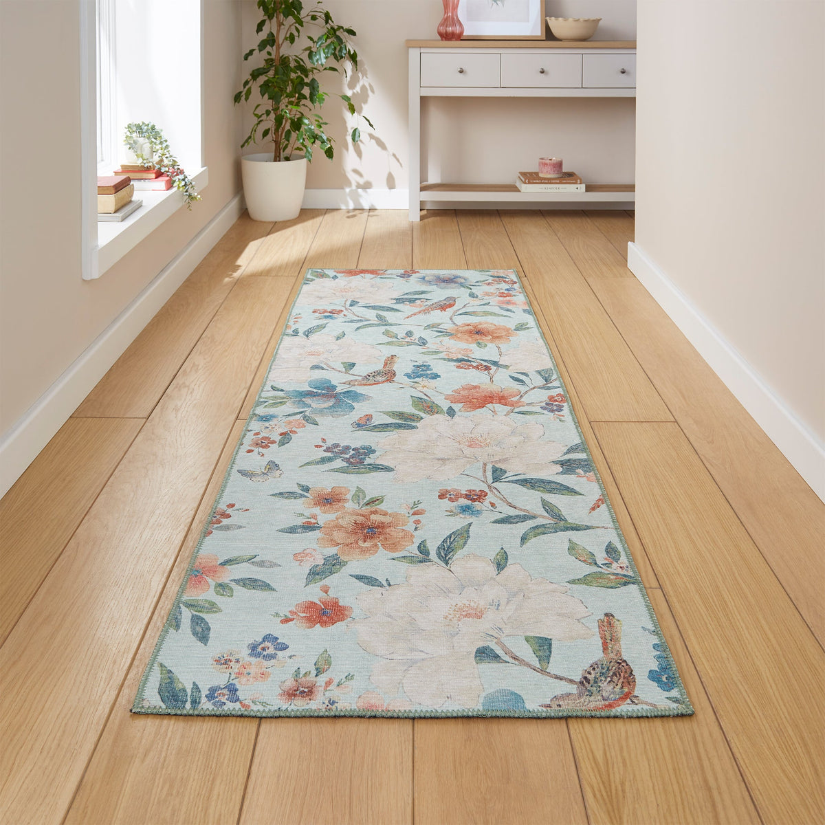 Pippa Floral Washable Rug
