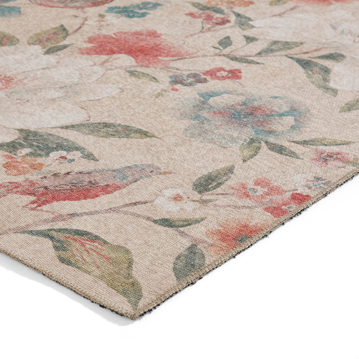 Pippa Floral Washable Rug