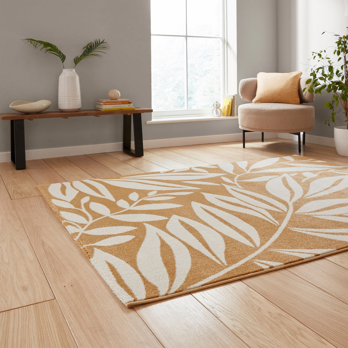 Sorrel Leaves Washable Rug