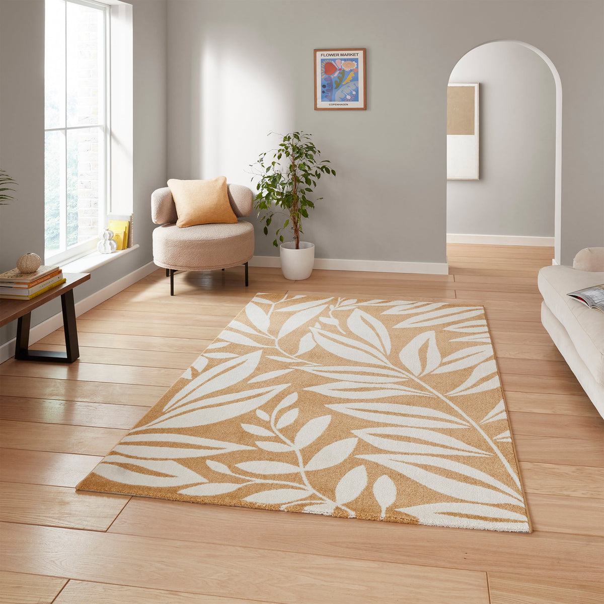 Sorrel Leaves Washable Rug
