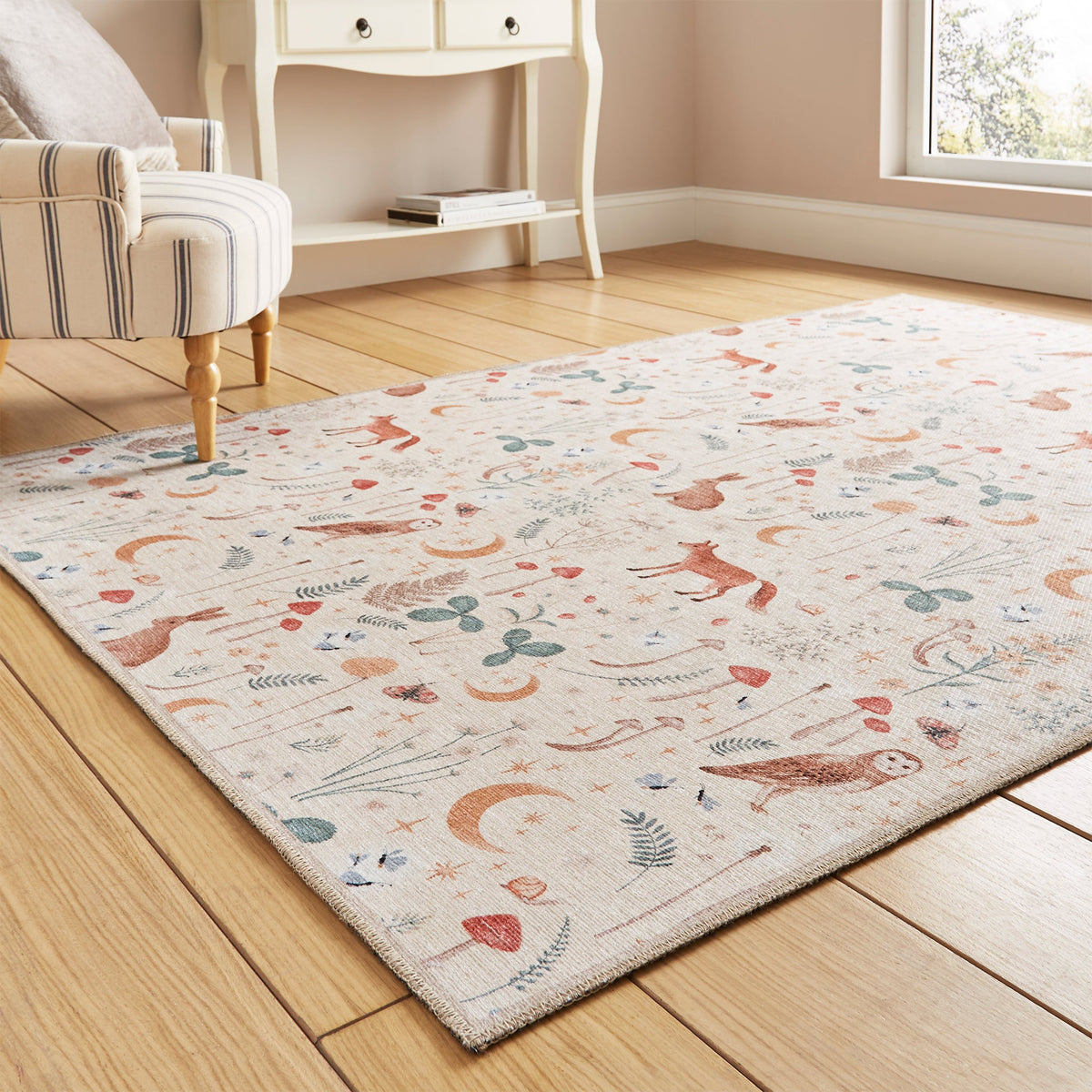 Twilight Animals Washable Rug